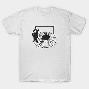 Japanese traditional stone garden. Stilized minimalist design T-Shirt